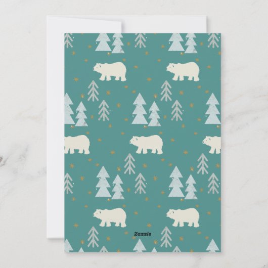 Cookies & warme chocolademelk Blauwgroen verjaarda Feestdagenkaart (Achterkant)