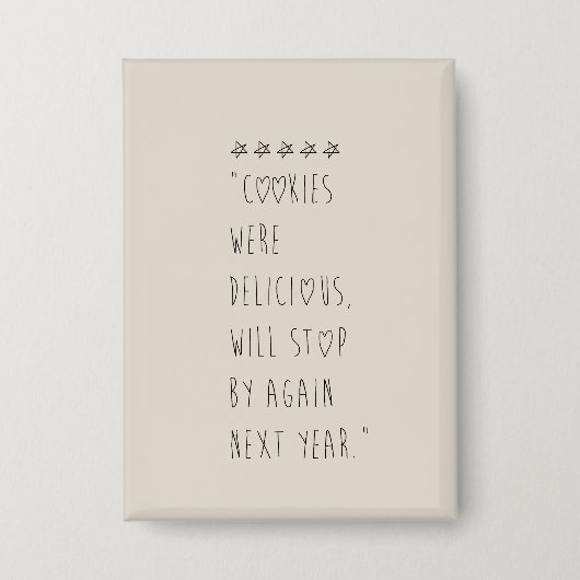 Cookies were delicious button (Voorkant)