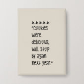 Cookies were delicious button (Voorkant)