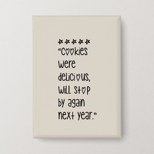 Cookies were delicious button (Voorkant)