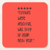 Cookies were delicious kartonnen onderzetters (Voorkant)