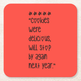 Cookies were delicious kartonnen onderzetters