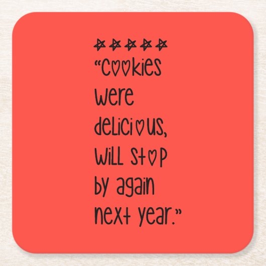 Cookies were delicious kartonnen onderzetters (Voorkant)