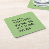 Cookies were delicious kartonnen onderzetters (Schuin)