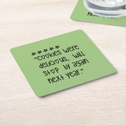 Cookies were delicious kartonnen onderzetters (Schuin)