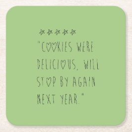 Cookies were delicious kartonnen onderzetters