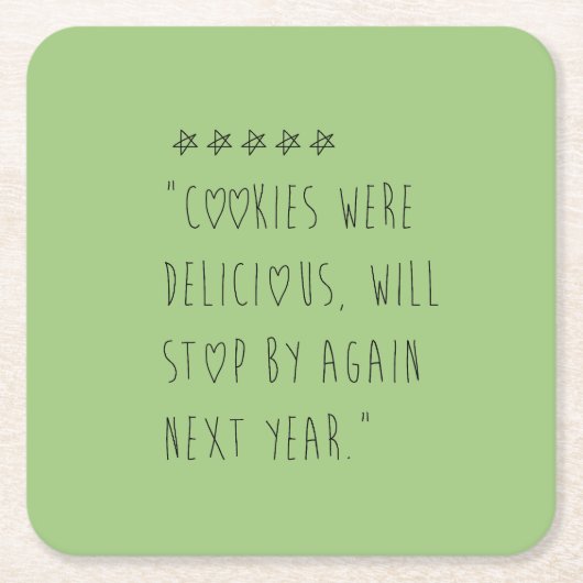 Cookies were delicious kartonnen onderzetters (Voorkant)