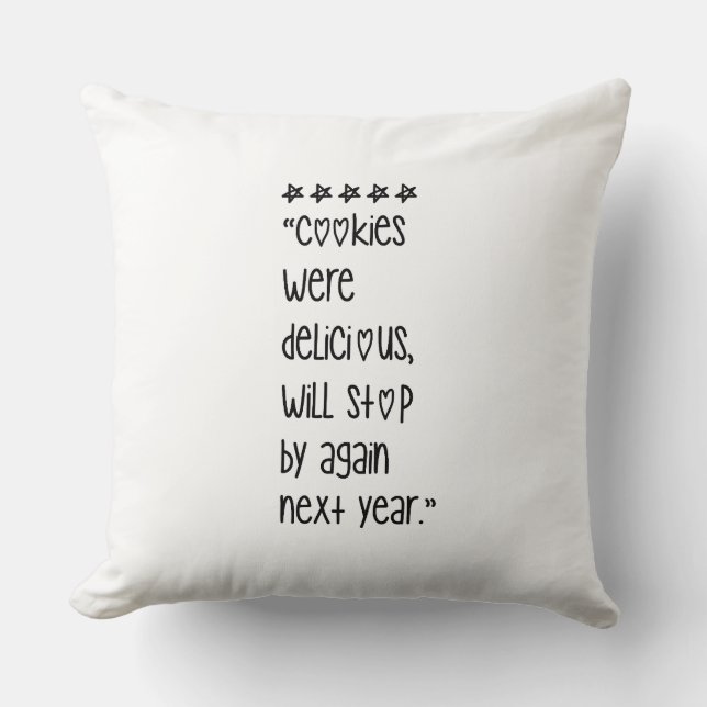 Cookies were delicious kussen (Voorkant)