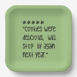 Cookies were delicious papieren bordje