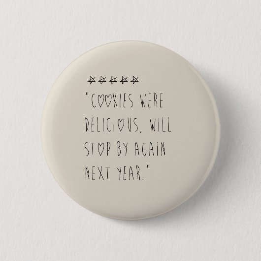 Cookies were delicious ronde button 5,7 cm (Voorkant)