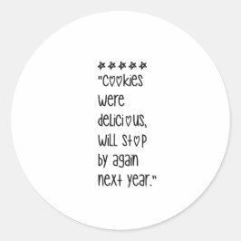 Cookies were delicious ronde sticker