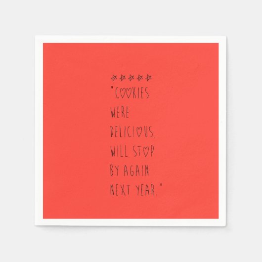 Cookies were delicious servet (Voorkant)