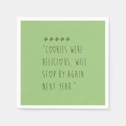 Cookies were delicious servet (Voorkant)