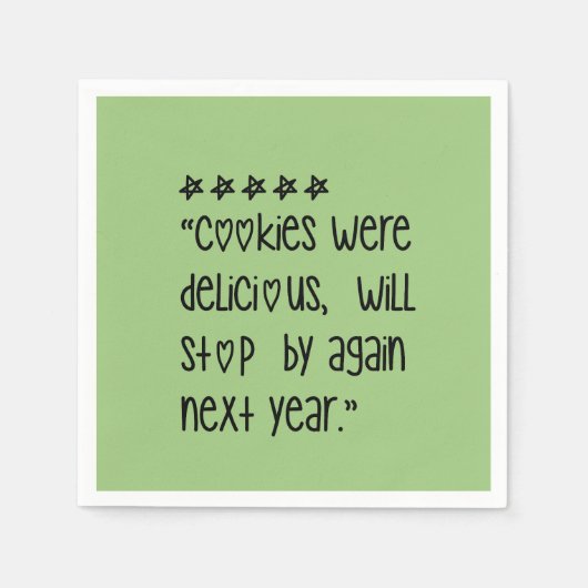 Cookies were delicious servet (Voorkant)