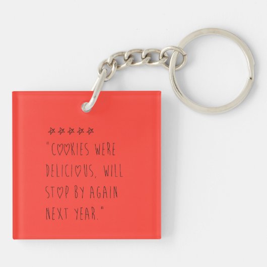 Cookies were delicious sleutelhanger (Achterkant)