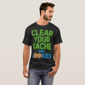 Cookies wissen Softwareontwikkelaar coderen T-shirt (Voorkant volledig)