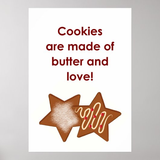 COOKIES WORDEN GEMAAKT MET.. POSTER (Voorkant)