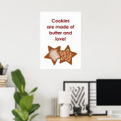 COOKIES WORDEN GEMAAKT MET.. POSTER (Thuiskantoor)