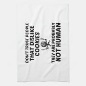 COOKIES ZIEN NIET MENSELIJK THEEDOEK (Verticaal)