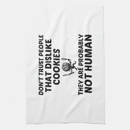 COOKIES ZIEN NIET MENSELIJK THEEDOEK (Verticaal)