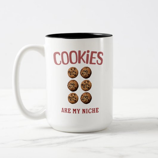 Cookies zijn mijn niche tweekleurige koffiemok (Links)