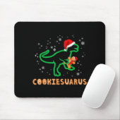 Cookiesaurus Christmas Dinosaur Rex Sugar Cookie Muismat (Met muis)