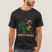 Cookiesaurus Christmas Dinosaur Rex Sugar Cookie T-shirt (Voorkant)
