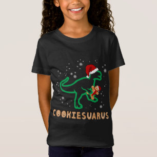 Cookiesaurus Kerstmis Dinosaur Rex Sugar Cookie T-shirt