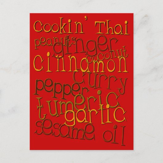 Cookin' Thai Briefkaart (Voorkant)