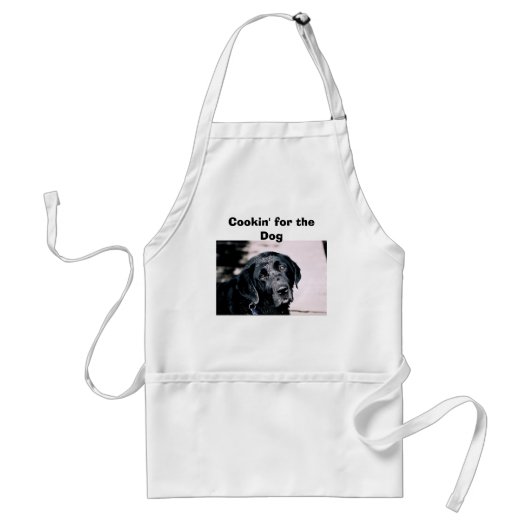 Cookin' voor de Dog Apron Standaard Schort (Voorkant)