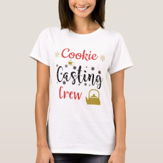 Cooking casting crew Vrolijke kerstboom Kerstmis T-shirt