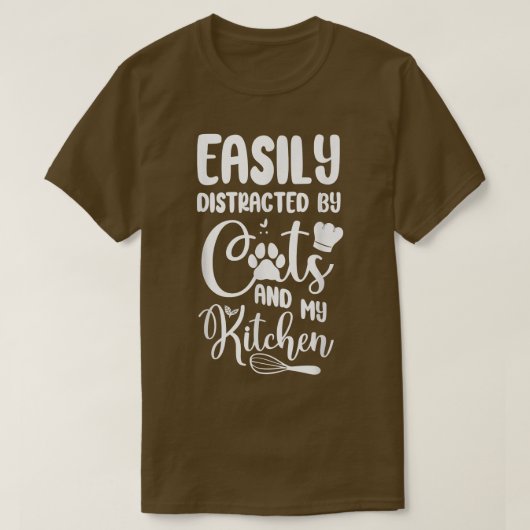Cooking Cat Kitchen Chef T-shirt (Design voorkant)