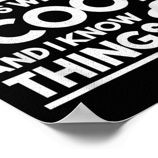 Cooking Chef That's What I Do I Cook And Know Thin Poster (Hoek)