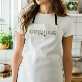 Cooking Crew Simple Text Matching Group  Schort