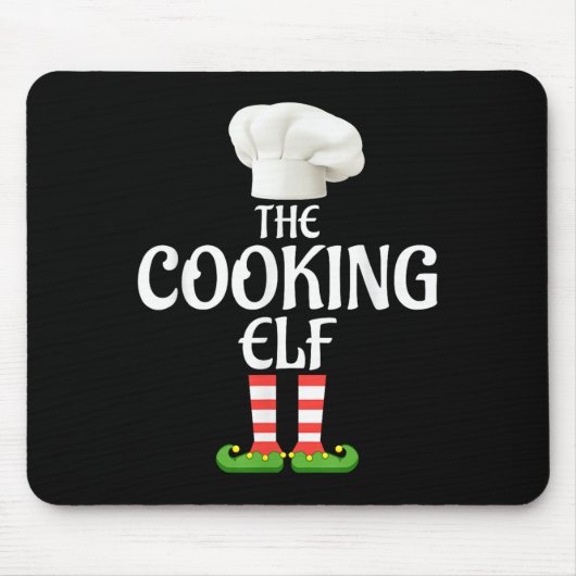 Cooking Elf Matching Family Group Christmas Party  Muismat (Voorkant)