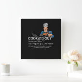 Cooking Guy Definition Vierkante Klok (Huis)