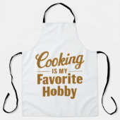 Cooking Is My Favorite Hobby Culinary Passion Schort (Voorkant)