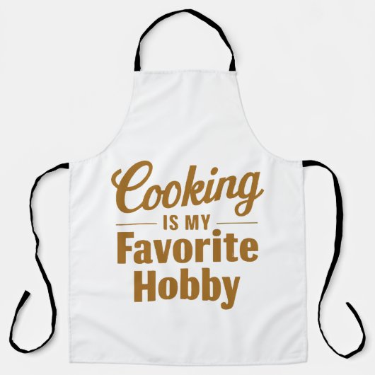 Cooking Is My Favorite Hobby Culinary Passion Schort (Voorkant)