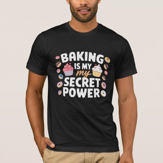 Cooking Is My Favorite Hobby Culinary Typography T-shirt (Voorkant)