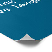 Cooking Is My Love Language Funny Quotes  Poster (Hoek)