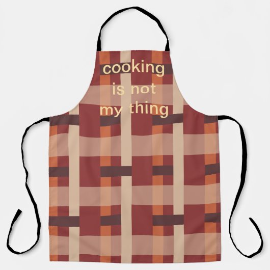 Cooking is not my thing.  schort (Voorkant)