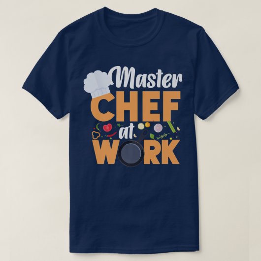 Cooking Kitchen Chef Master Chef op het werk T-shirt (Design voorkant)