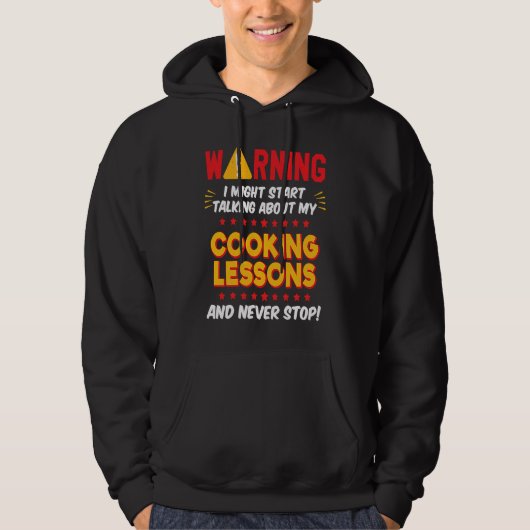 Cooking Lessons Joke Graphic Hoodie (Voorkant)