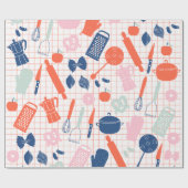 Cooking Lover Wrapping Paper Cadeaupapier (Vlak)