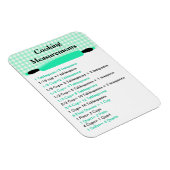 Cooking Measurement Equivalents Chart Magnet Magneet (Rechterzijde)
