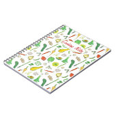 Cooking Notes Fresh Vegetables Waterverf Tekening Notitieboek (Linkerzijde)