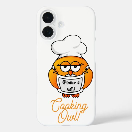 Cooking Owl - Gimme a call Case-Mate iPhone Case (Achterkant)