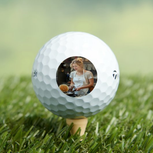 Cooking Pancakes Photo Customize Golfballen (Insitu Shirt)