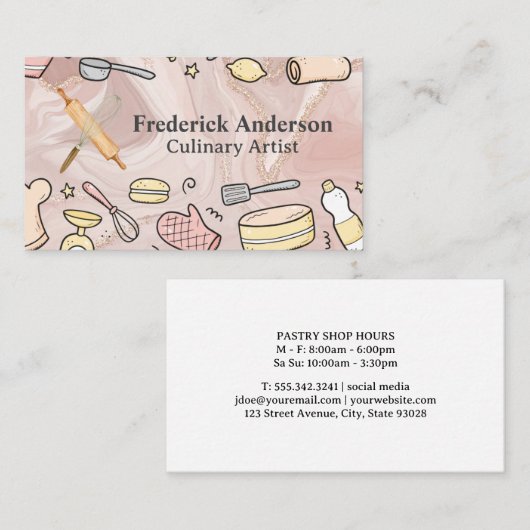 Cooking Pattern Tools Visitekaartje (Voorkant / Achterkant)