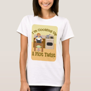 Cooking Up Plot Twist Auteur Huisvrouw T-shirt